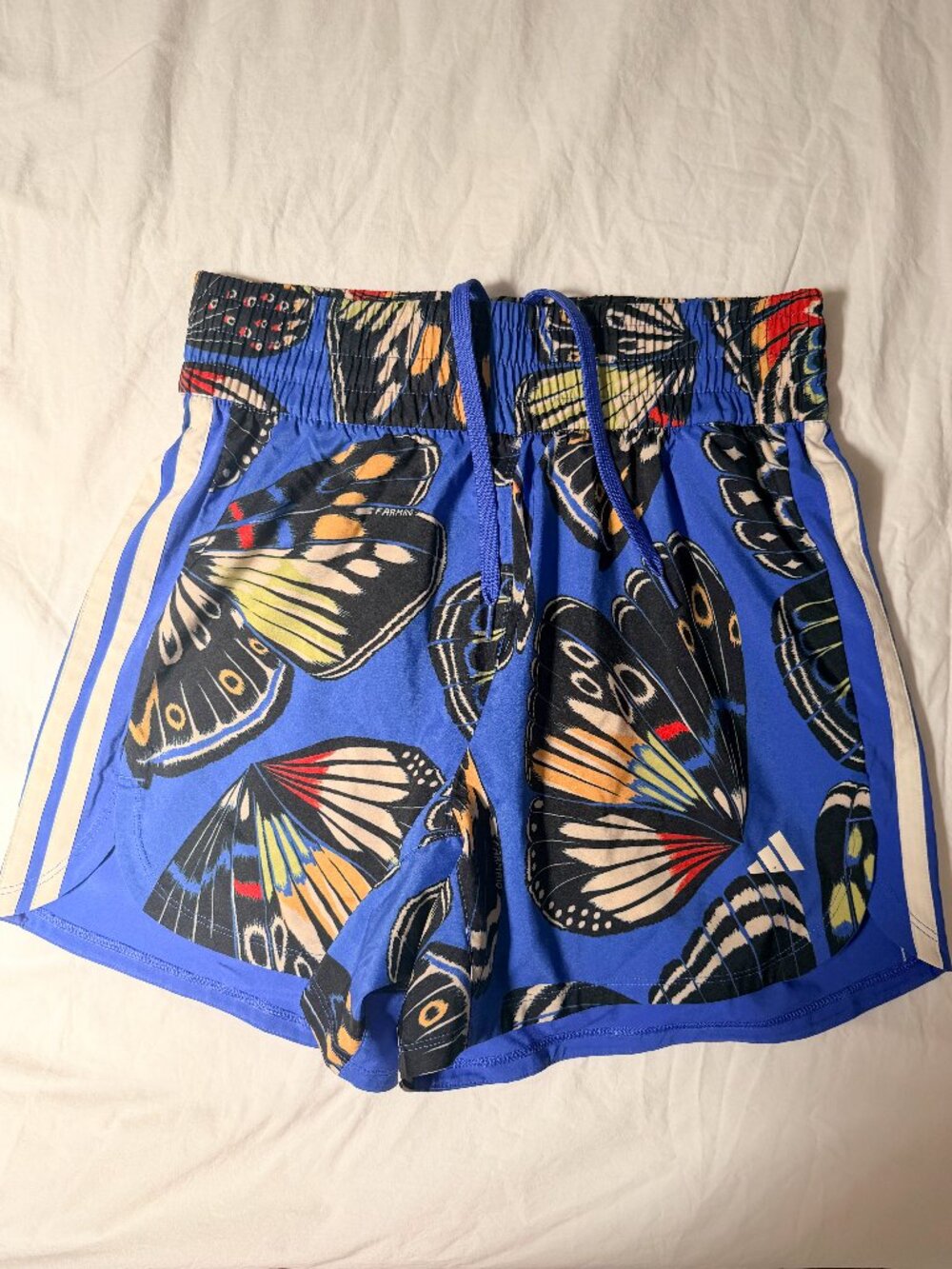 adidas x FARM Rio Butterfly Running Shorts Blue